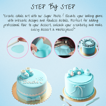 Confect Baby Blue Sugarpaste 250 Gms