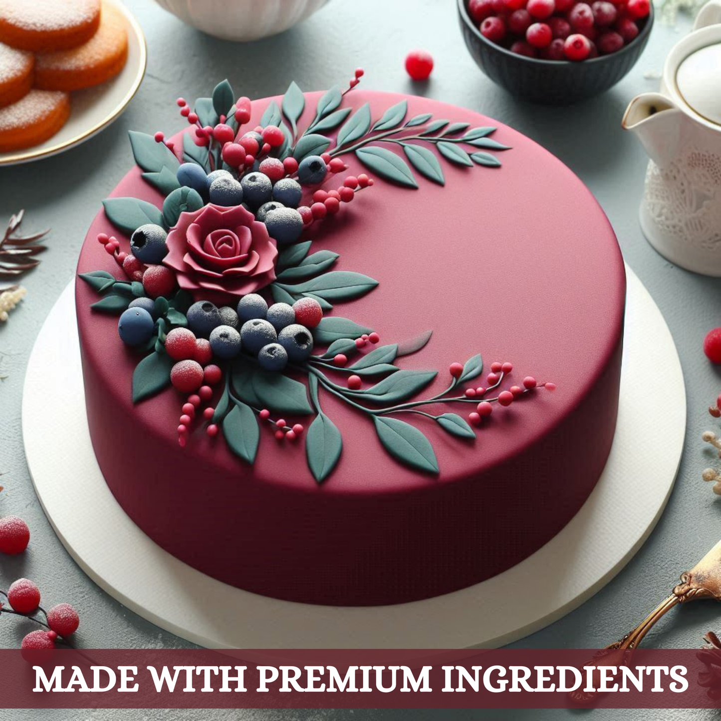 Burgundy Fondant | Edible Sugarpaste 1 Kg