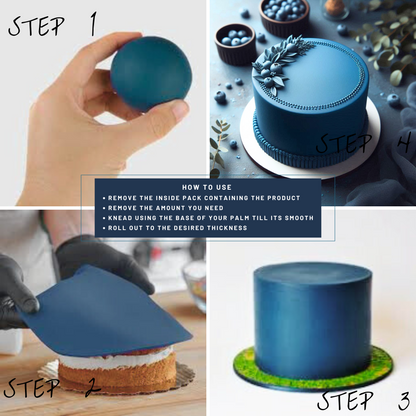 Confect Royal Blue Sugarpaste 250 Gms