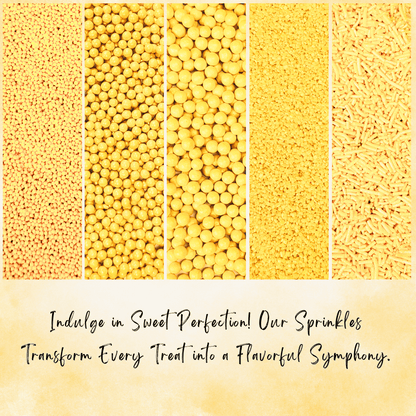 Confect Sprinkles for Cakes & Cupcakes Decoration | USP-25(Yellow)