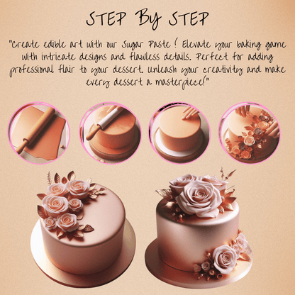 Confect Rose Gold Sugar Paste 900 Gms