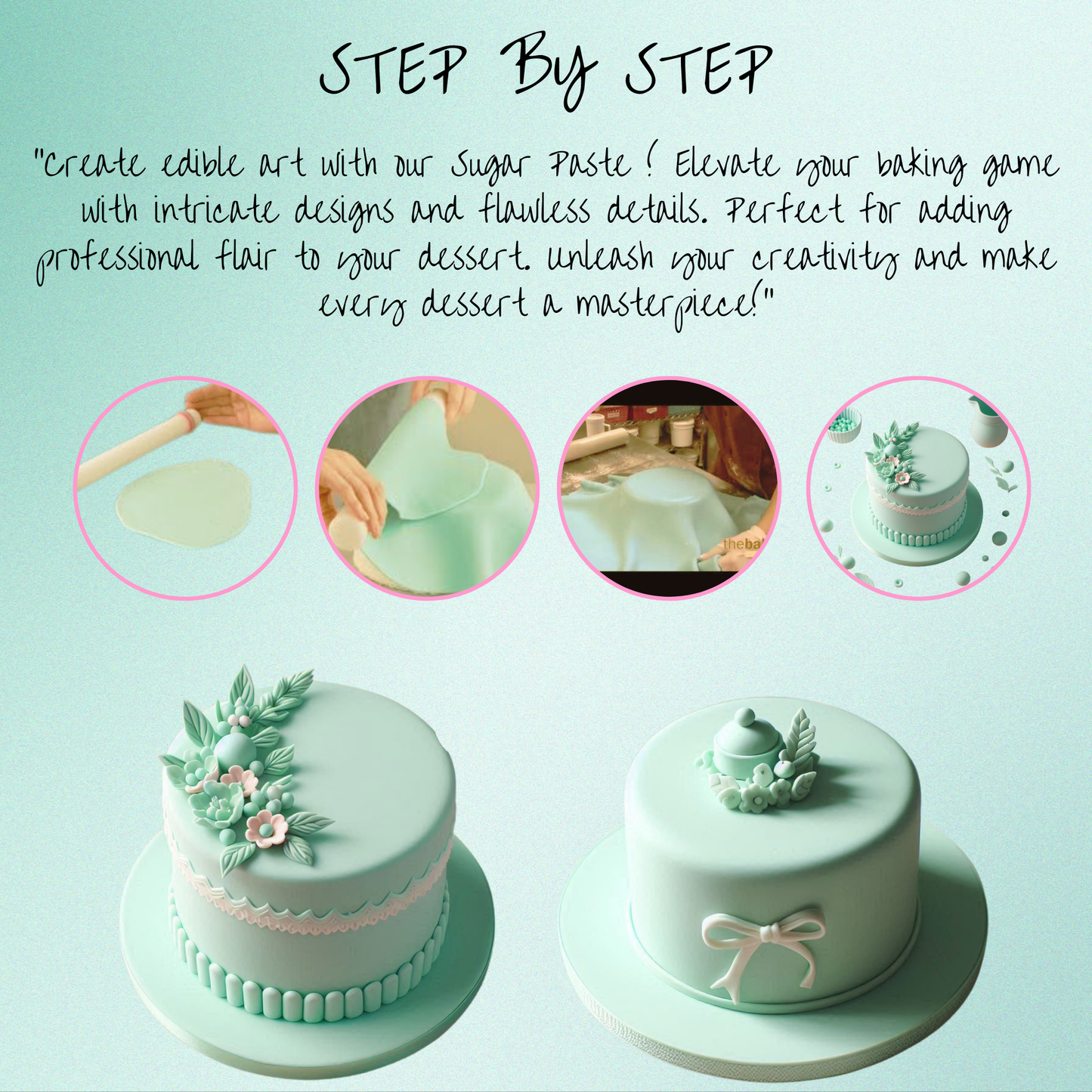 Mint Green Fondant | Edible Sugarpaste 1 Kg