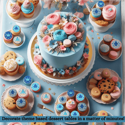 Confect Happy Birthday Toppers for Cakes & Cupcakes | Celebration Toppers - 100Gms (CT-01)