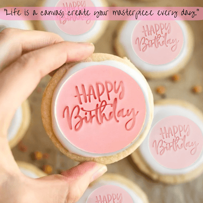 Celebration Stencils Toppers Cutters | Celebration Topper Cutter (Happy Birthday 01)