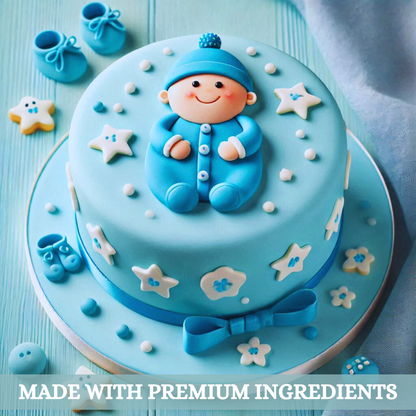 Baby Blue Fondant | Edible Sugarpaste 1 Kg