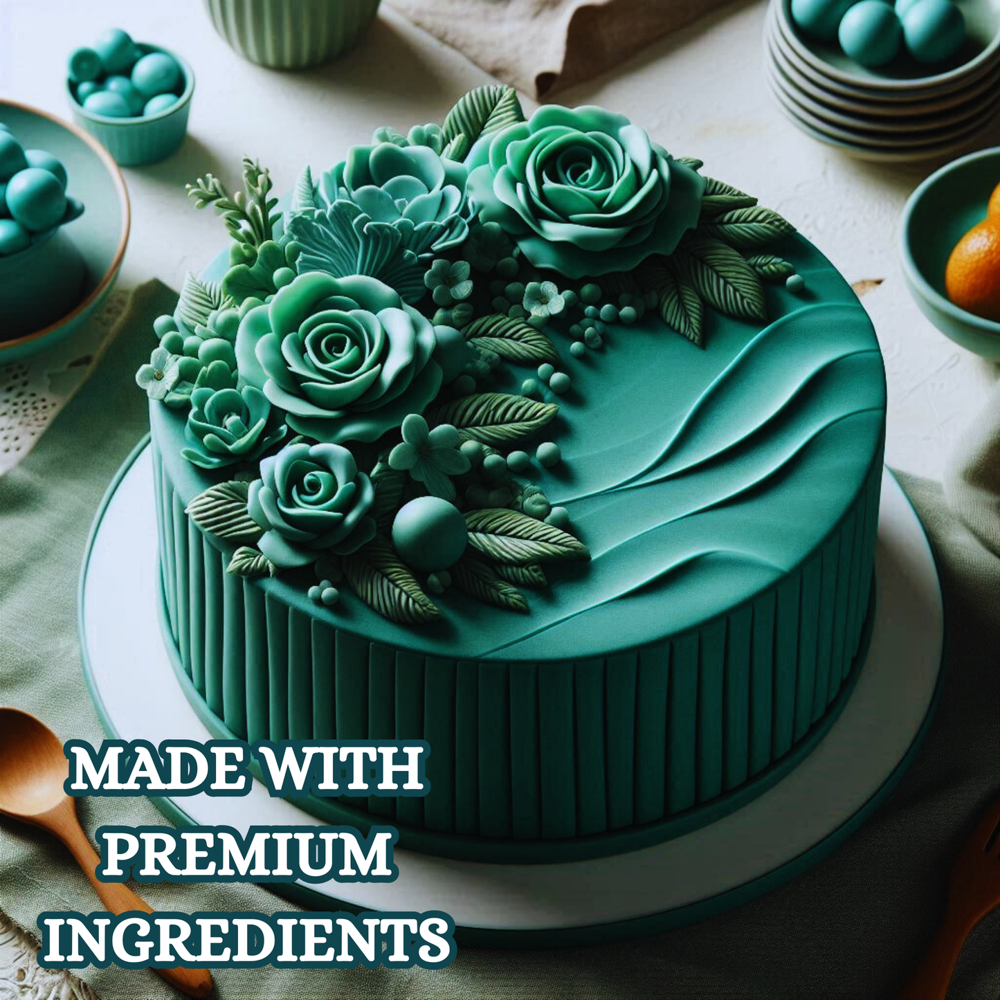 Emerald Green Fondant | Edible Sugarpaste 1 Kg