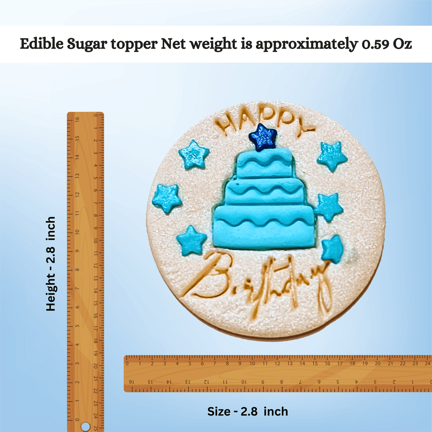 Happy Birthday | Edible Celebration Topper