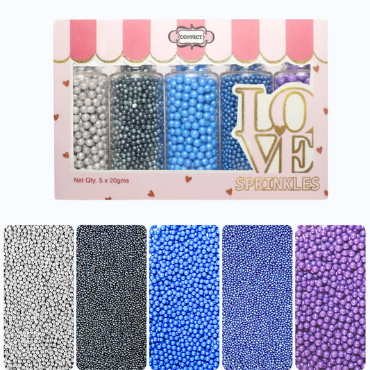 Confect Sea Disco Balls Assorted Sprinkles (DB-04) - 100Gms