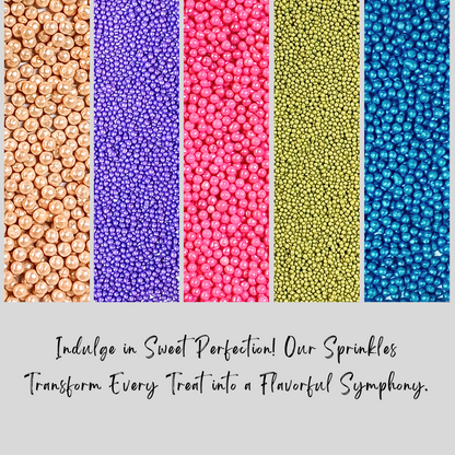 Confect Tropical Treat Disco Balls Assorted Sprinkles (DB-02) - 100Gms