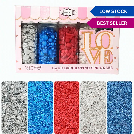 Mix Red, White & Blue Sprinkles | Marvelous Mix Patriotic Sprinkles