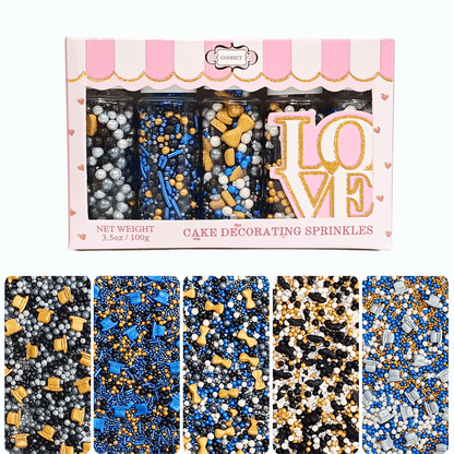 Black, Blue & White | (03) Father's Day Sprinkles 100Gm