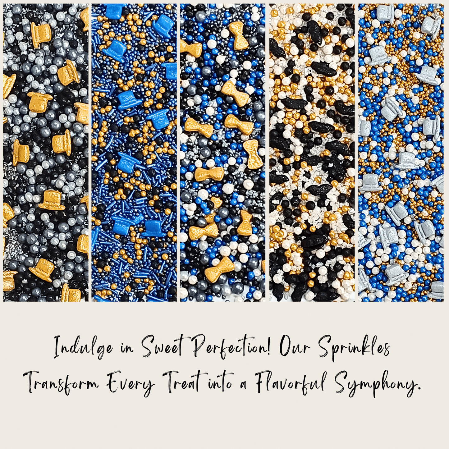 Black, Blue & White | (03) Father's Day Sprinkles 100Gm