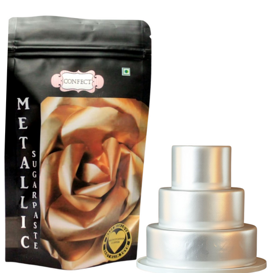 Confect Shimmering Silver Sugar Paste 900 Gms