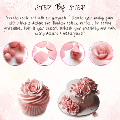 Dusky Pink | Edible Gum paste 250 Gm