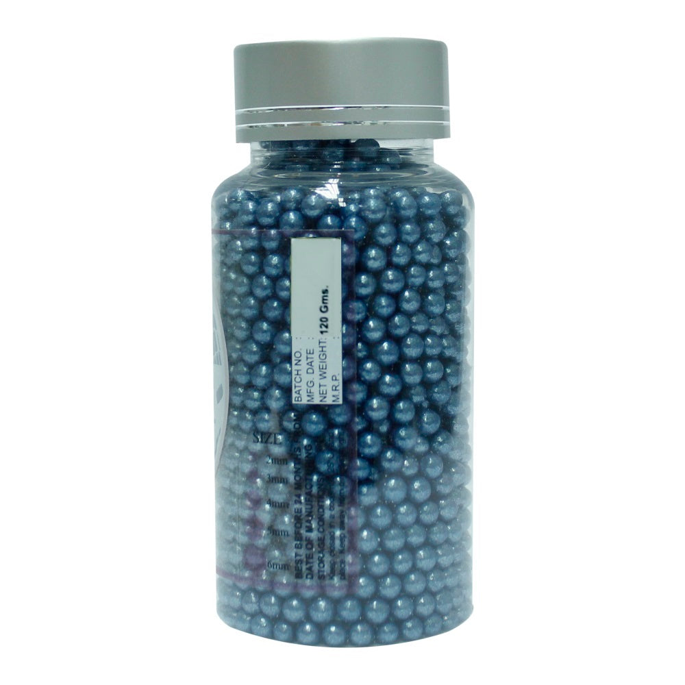 Navy Blue Disco Balls Sprinkles 4 MM 120 Gms