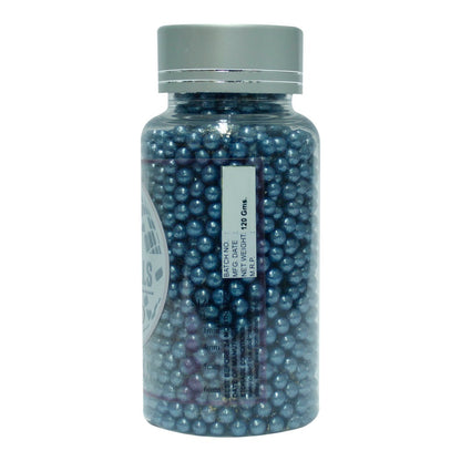 Navy Blue Disco Balls Sprinkles 6 MM 120 Gms