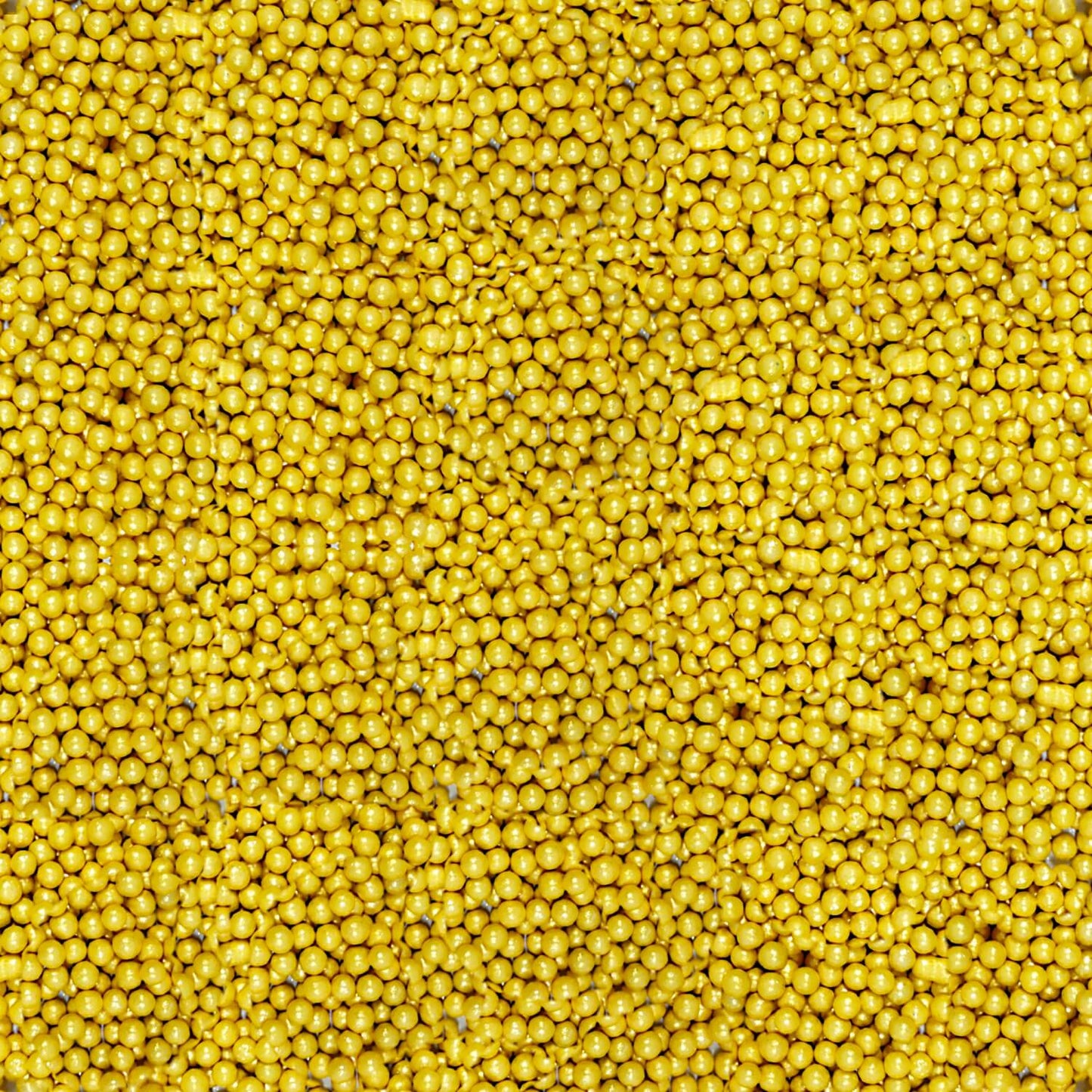 Yellow Disco Balls Sprinkles 3 MM 120 Gms